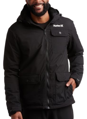 Amazon.com: Hurley Mens Winter Jacket - Warm Zip Up Hooded Parka